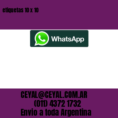 etiquetas 10 x 10