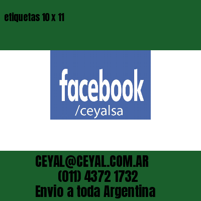 etiquetas 10 x 11