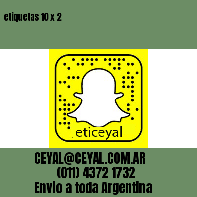 etiquetas 10 x 2