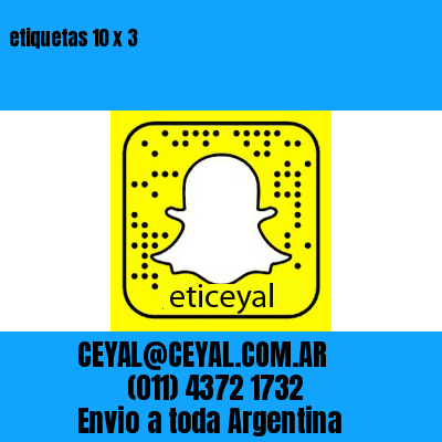 etiquetas 10 x 3