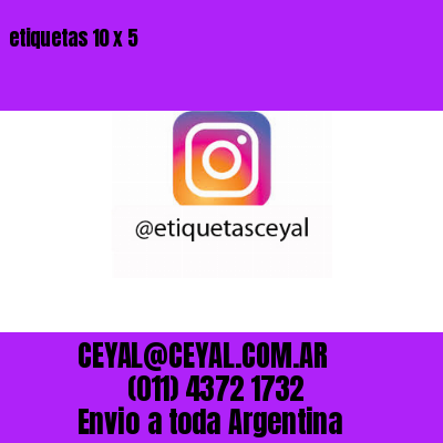 etiquetas 10 x 5