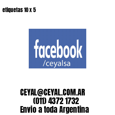 etiquetas 10 x 5