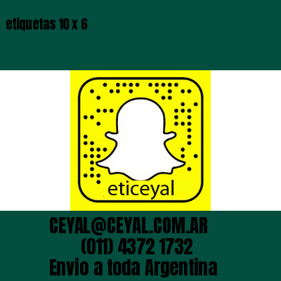 etiquetas 10 x 6