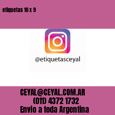 etiquetas 10 x 9
