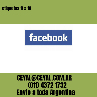 etiquetas 11 x 10