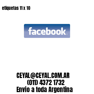 etiquetas 11 x 10
