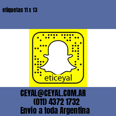 etiquetas 11 x 13