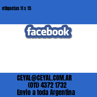 etiquetas 11 x 15