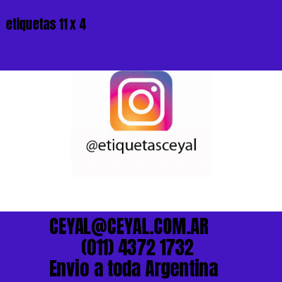 etiquetas 11 x 4