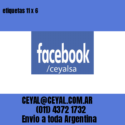 etiquetas 11 x 6