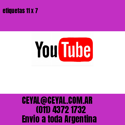 etiquetas 11 x 7