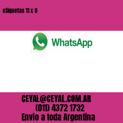 etiquetas 11 x 8