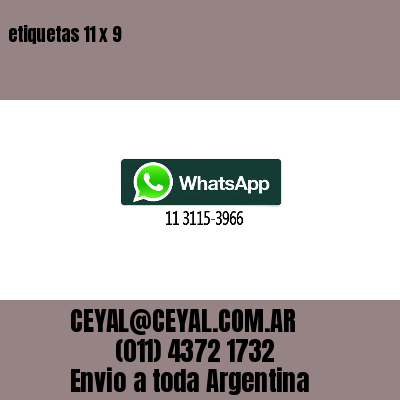 etiquetas 11 x 9