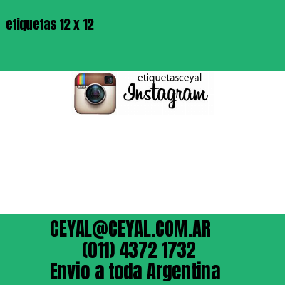 etiquetas 12 x 12