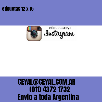 etiquetas 12 x 15