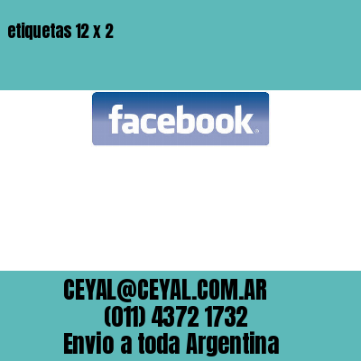 etiquetas 12 x 2