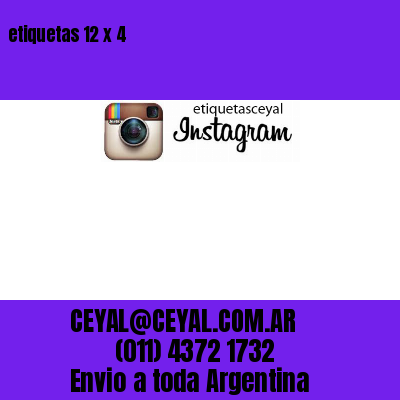etiquetas 12 x 4