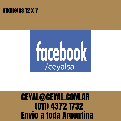 etiquetas 12 x 7