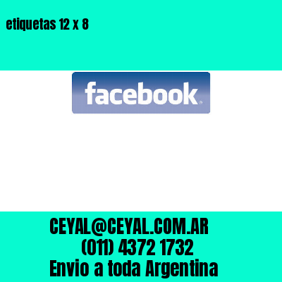 etiquetas 12 x 8