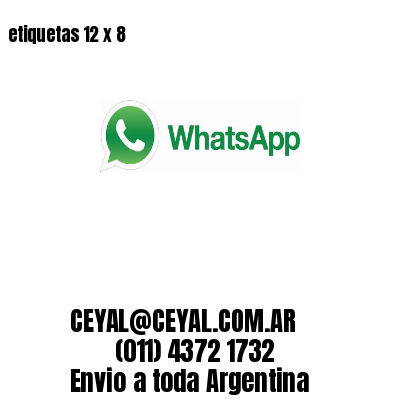 etiquetas 12 x 8