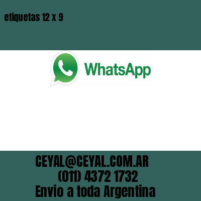 etiquetas 12 x 9