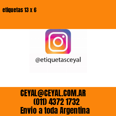 etiquetas 13 x 6