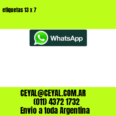 etiquetas 13 x 7