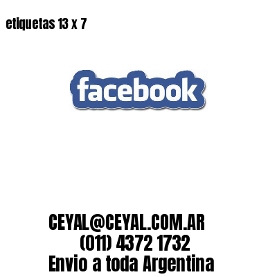 etiquetas 13 x 7