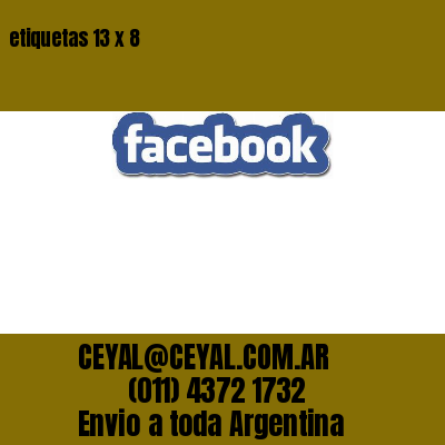 etiquetas 13 x 8