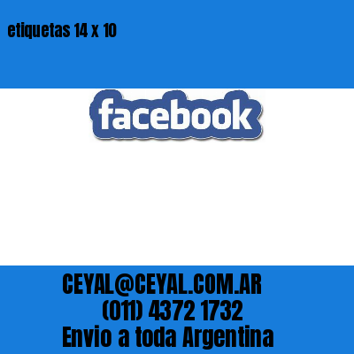 etiquetas 14 x 10