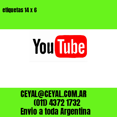 etiquetas 14 x 6