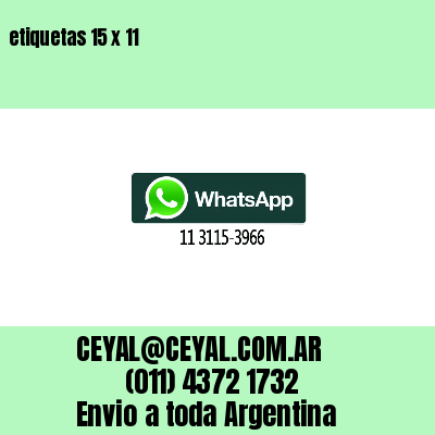 etiquetas 15 x 11