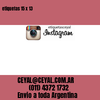 etiquetas 15 x 13