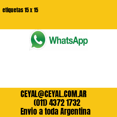 etiquetas 15 x 15