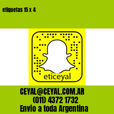 etiquetas 15 x 4