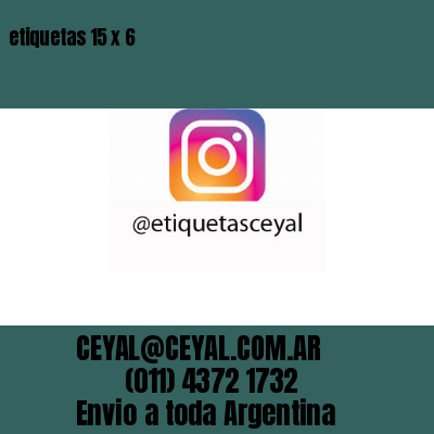 etiquetas 15 x 6