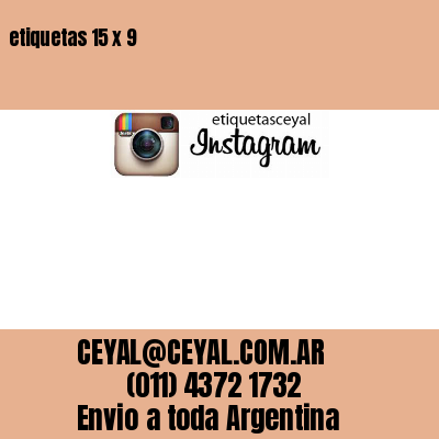 etiquetas 15 x 9