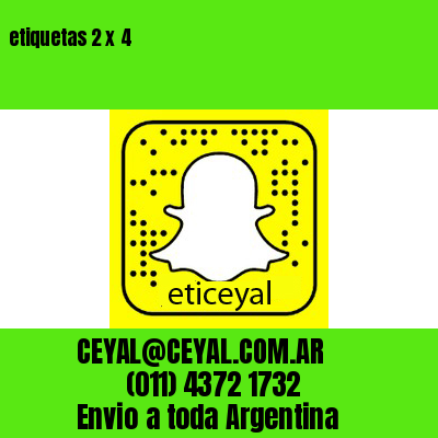 etiquetas 2 x 4