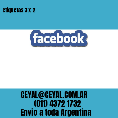 etiquetas 3 x 2