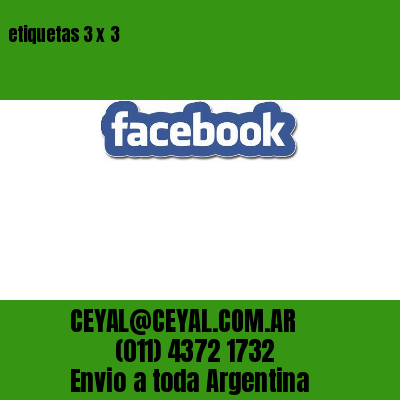 etiquetas 3 x 3