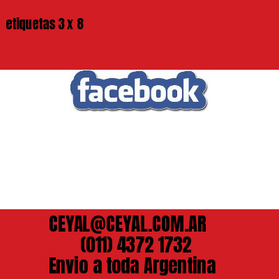 etiquetas 3 x 8
