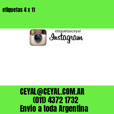 etiquetas 4 x 11