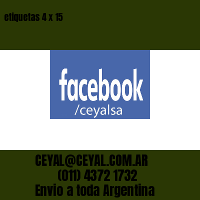 etiquetas 4 x 15