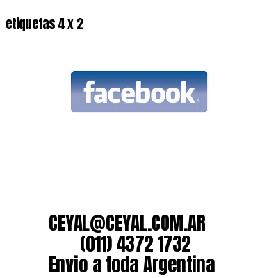 etiquetas 4 x 2