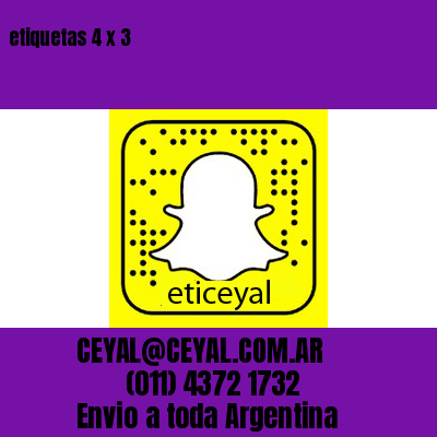 etiquetas 4 x 3