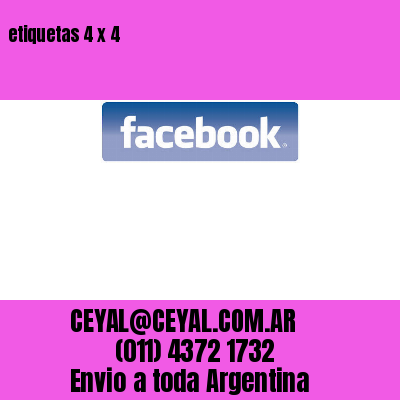 etiquetas 4 x 4