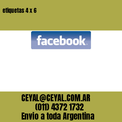 etiquetas 4 x 6
