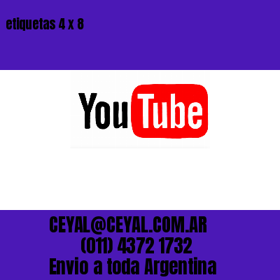etiquetas 4 x 8
