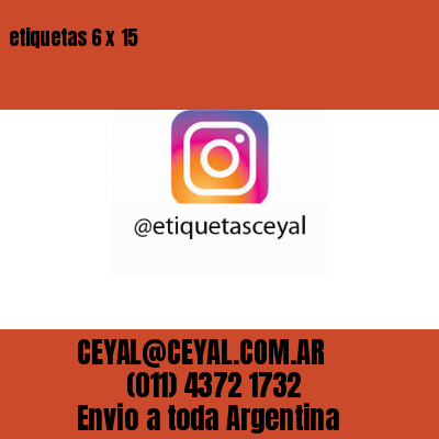 etiquetas 6 x 15