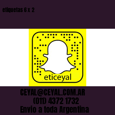 etiquetas 6 x 2